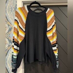 We the Free Rainbow Dreams Top in Black XS